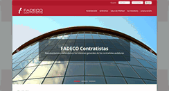 Desktop Screenshot of fadecocontratistas.es