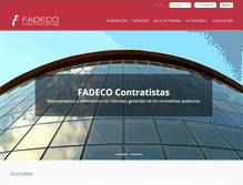 Tablet Screenshot of fadecocontratistas.es